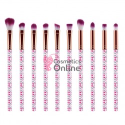 Pensule de Make-up 10 bucati Marbling Profesionale MKB18